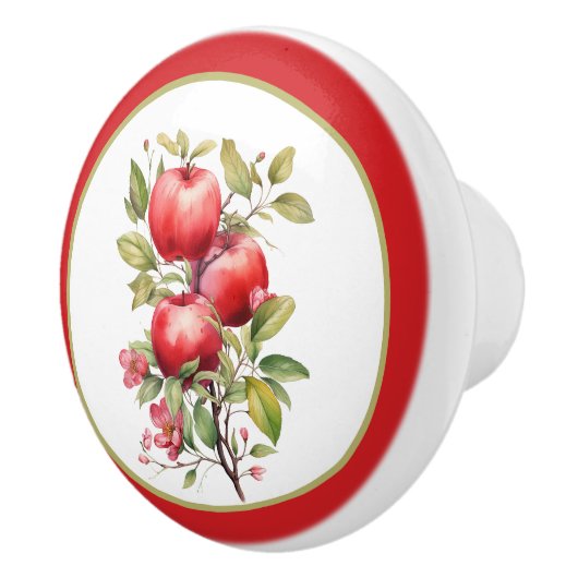 Schattigee appelfruitkeuken keramische knop (Rechts)