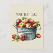 Schattigee appelverkopers fruitliefhebbers boomgaa briefkaart (Voorkant)