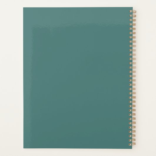 Schattigee Apple aangepaste handschriftnaam Planner (Achterkant)