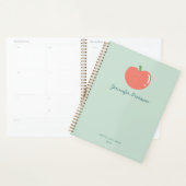 Schattigee Apple aangepaste handschriftnaam Planner (Display)