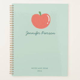 Schattigee Apple aangepaste handschriftnaam Planner