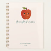 Schattigee Apple aangepaste handschriftnaam Planner (Voorkant)