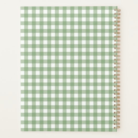 Schattigee Apple aangepaste handschriftnaam Planner (Achterkant)