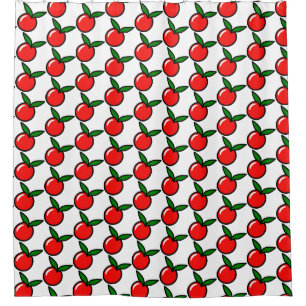 Schattigee Apple Cherry Red Fruit Fun Keuken Carto Douchegordijn