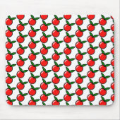 Schattigee Apple Cherry Red Fruit Fun Keuken Carto Muismat (Voorkant)