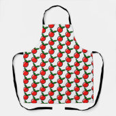 Schattigee Apple Cherry Red Fruit Fun Keuken Carto Schort (Voorkant)