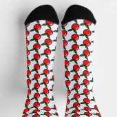 Schattigee Apple Cherry Red Fruit Fun Keuken Carto Sokken (Top)