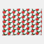 Schattigee Apple Cherry Red Fruit Fun Keuken Carto Theedoek (Horizontaal)