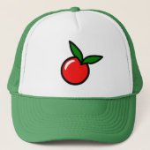 Schattigee Apple Cherry Red Fruit Fun Keuken Carto Trucker Pet (Voorkant)