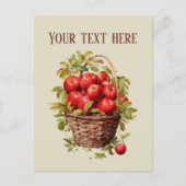 Schattigee apple lovers fruitverkopers bericht toe briefkaart (Voorkant)