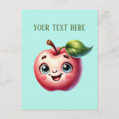 Schattigee Apple Lovers Tekst toevoegen Briefkaart (Voorkant)