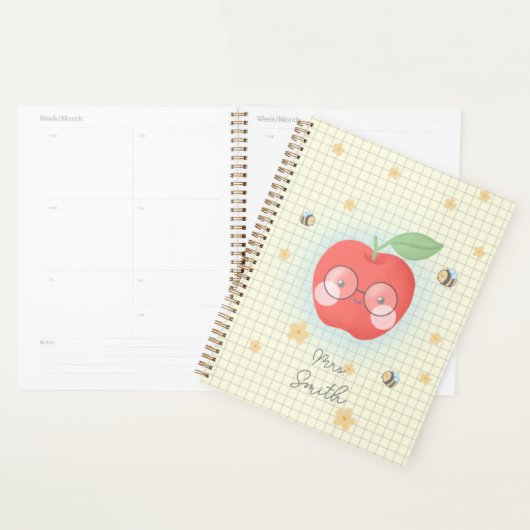 Schattigee Apple Teacher's Planner (Display)