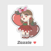 Schattigee Apple Theme Chibi Sticker (Vel)