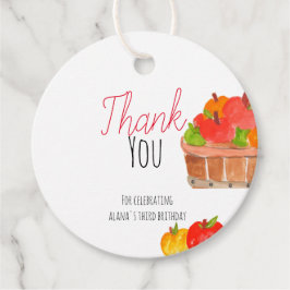 Schattigee Apple Verjaardag kind Feest Favor label