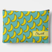 Schattigee Aqua Blue Yellow Banana gepersonaliseer Etui (Voorkant)