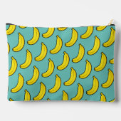 Schattigee Aqua Blue Yellow Banana gepersonaliseer Etui (Achterkant)
