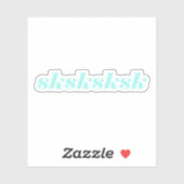 Schattigee Aqua sksksksk Sticker (Vel)
