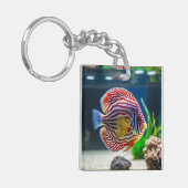 Schattigee aquariumvistank sleutelhanger (Voorkant Links)