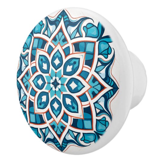 Schattigee Arabische stijl crafting Keramische Knop (Rechts)