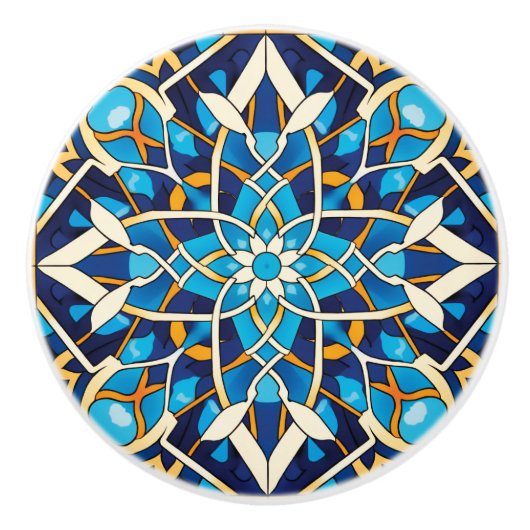 Schattigee Arabische stijl crafting Keramische Knop (Voorkant)