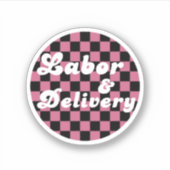 Schattigee Arbeid en Levering Verpleegkundige pack Sticker (Voorkant)