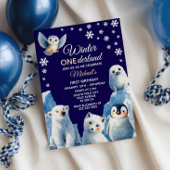 Schattigee Arctische Kinderen zijn eerste verjaard Kaart