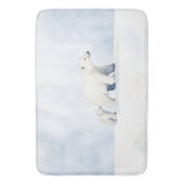 Schattigee arctische polaire beer familie badmat (Voorkant Verticaal)