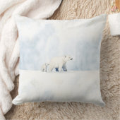 Schattigee arctische polaire beer familie kussen (Deken)