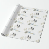 Schattigee Arctische winterdieren Cadeaupapier (Uitgerold)