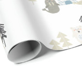 Schattigee Arctische winterdieren Cadeaupapier (Rol Hoek)