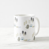 Schattigee Arctische winterdieren Koffiemok (Voorkant rechts)