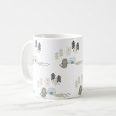 Schattigee Arctische winterdieren Koffiemok (Voorkant links)