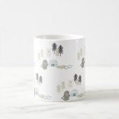 Schattigee Arctische winterdieren Koffiemok (Center)