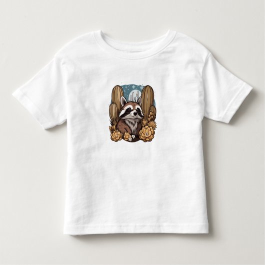 Schattigee Arizona Ringstaart Kat Omgeven Door Cac Kinder Shirts (Voorkant)