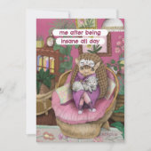 Schattigee Armadillo me na de hele dag krankzinnig Kaart (Voorkant)