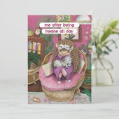 Schattigee Armadillo me na de hele dag krankzinnig Kaart (Staand voorkant)