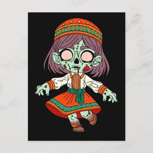 Schattigee Armeense zombie Briefkaart (Voorkant)