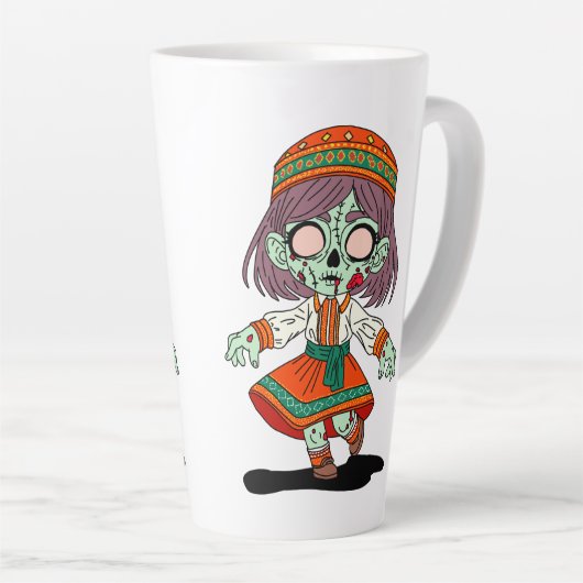 Schattigee Armeense zombie Latte Mok (Rechterhoek)
