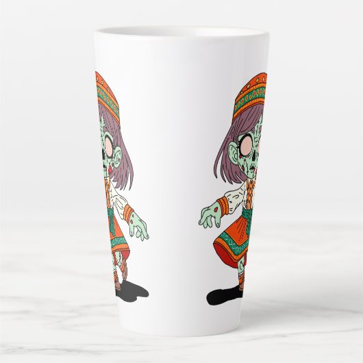 Schattigee Armeense zombie Latte Mok (Voorkant)
