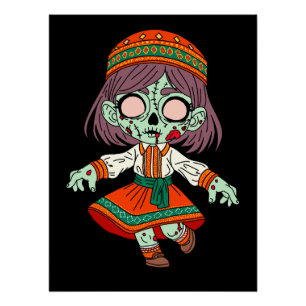 Schattigee Armeense zombie Perfect Poster