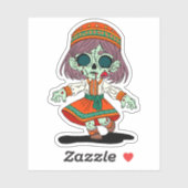 Schattigee Armeense zombie Sticker (Vel)