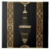 Schattigee art deco home decor tegeltje (Voorkant)