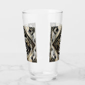 Schattigee Art Deco kattenliefhebbers Glas (Links)