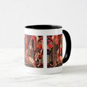 Schattigee Art Deco liefhebbers Mok (Voorkant rechts)