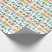 Schattigee Art Paint Tubes op wit Cadeaupapier (Hoek)