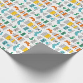 Schattigee Art Paint Tubes op wit Cadeaupapier