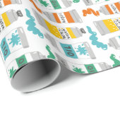 Schattigee Art Paint Tubes op wit Cadeaupapier (Rol Hoek)