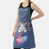 Schattigee Artiest Tabby Cat All-Over Print Schort (Insitu)