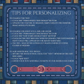 Schattigee Artisan Patchwork Blauwe Planner