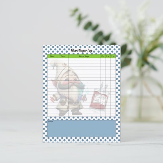 Schattigee arts GNOOM bloedsuiker log (Staand voorkant)
